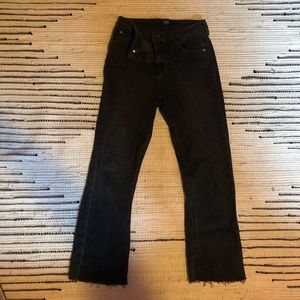 BDG cropped flare black jeans